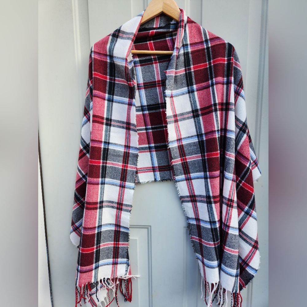 J Jill Plaid Wrap/scarf